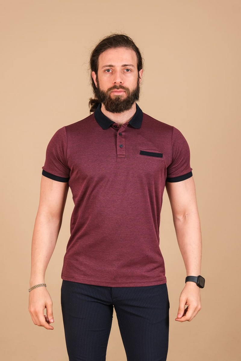 Merserize Fleto Cepli Kagi T-Shirt Bordo