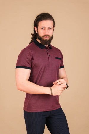 Merserize Fleto Cepli Kagi T-Shirt Bordo