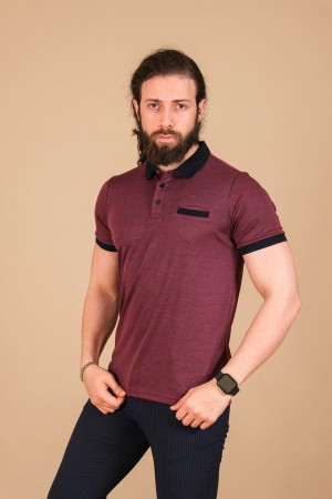 Merserize Fleto Cepli Kagi T-Shirt Bordo