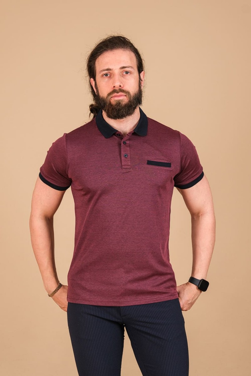 Merserize Fleto Cepli Kagi T-Shirt Bordo