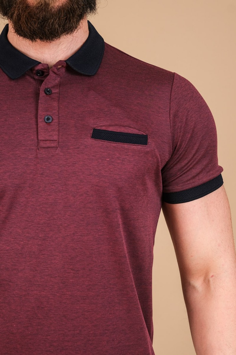 Merserize Fleto Cepli Kagi T-Shirt Bordo