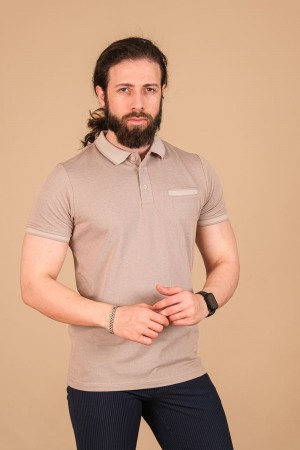 Oxford Pike Fleto Cepli T-Shirt Bej