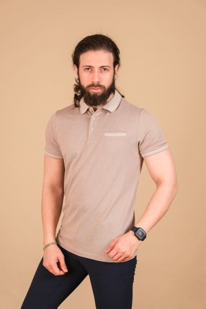 Oxford Pike Fleto Cepli T-Shirt Bej