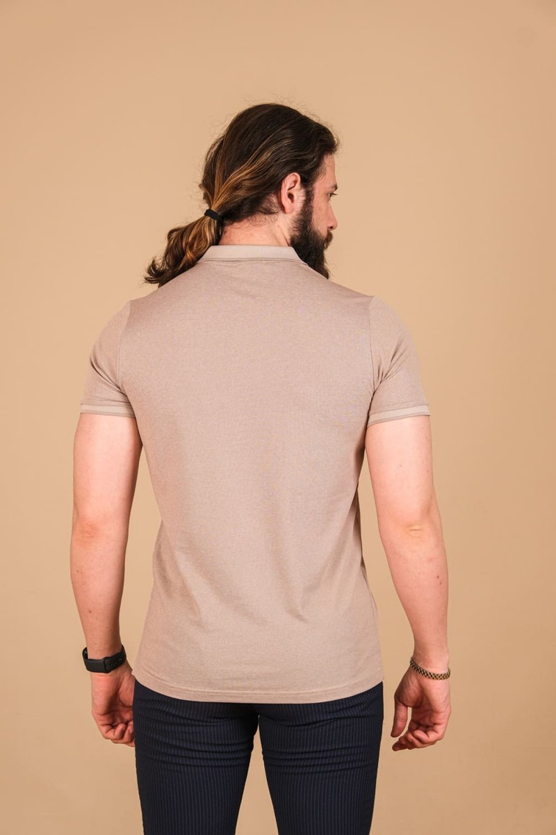 Oxford Pike Fleto Cepli T-Shirt Bej