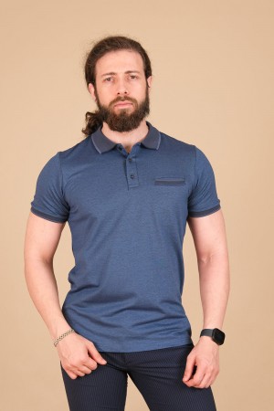 Oxford Pike Fleto Cepli T-Shirt Mavi