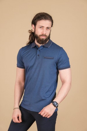 Oxford Pike Fleto Cepli T-Shirt Mavi